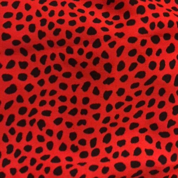 Nasty Gal Brand Red & Black You're Spot On Spotty Dress Size Small Wrap Ruffles - Picture 2 of 5